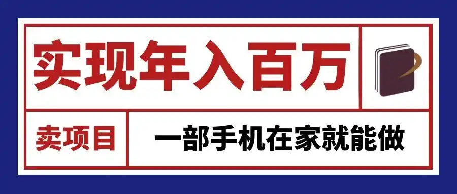 通过网创平台“卖项目”实现年入百万,一部手机在家就能做!-聚力云网创