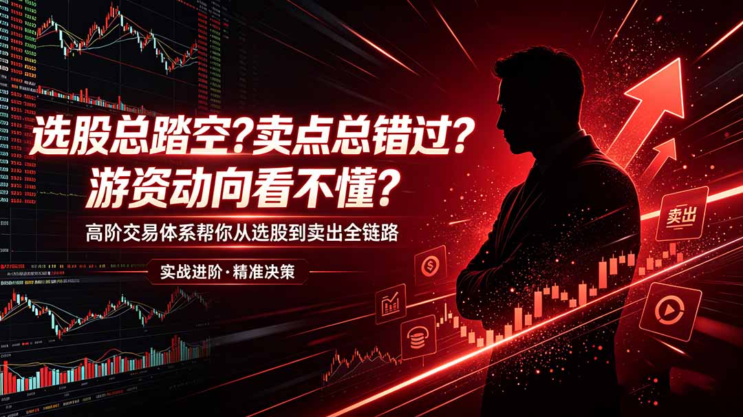 选股总踏空?卖点总错过?游资动向看不懂?高阶交易体系帮你从选股到卖出全链路(更新6月-聚力云网创