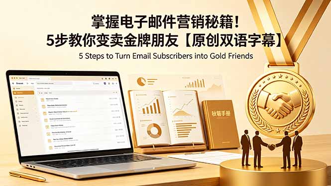 掌握电子邮件营销秘籍！5步教你变卖金牌朋友【原创双语字幕】-聚力云网创