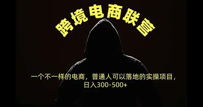 跨境电商联营，一个不一样的电商，普通人可操作日入300-500+-聚力云网创