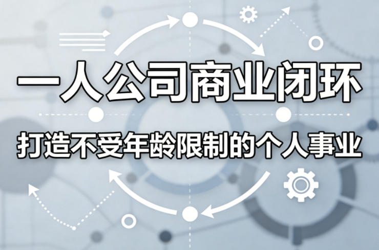 一人公司商业闭环，打造一份不受年龄限制的个人事业-聚力云网创