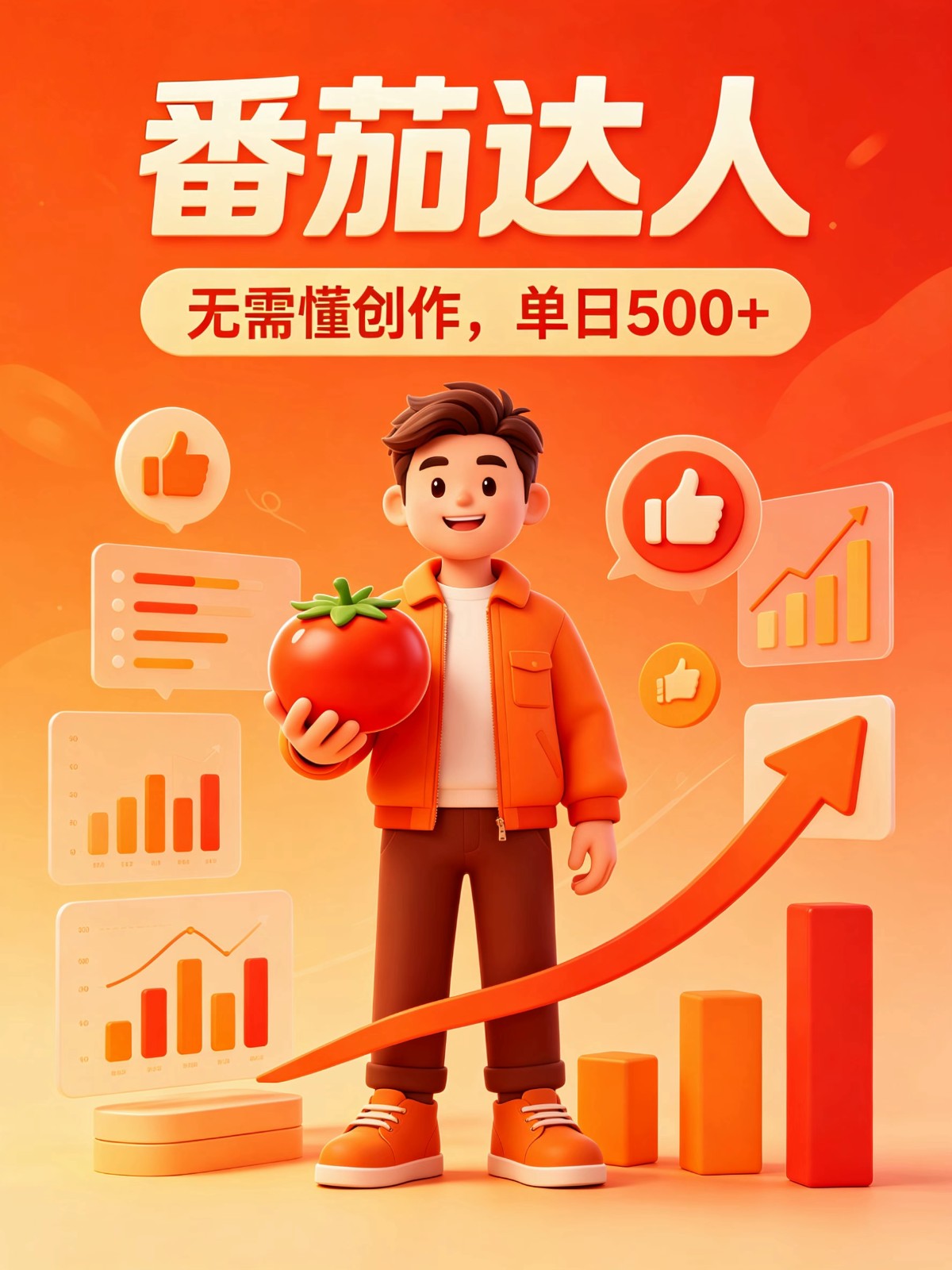 番茄小说达人全自动变现，普通人轻松日入500+-聚力云网创