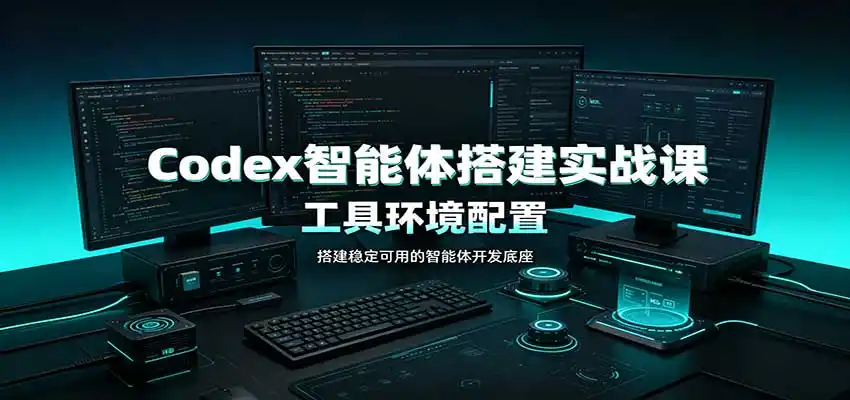 Codex智能体搭建实战课:工具环境配置,自定义技能开发,多业务自动化教学-聚力云网创