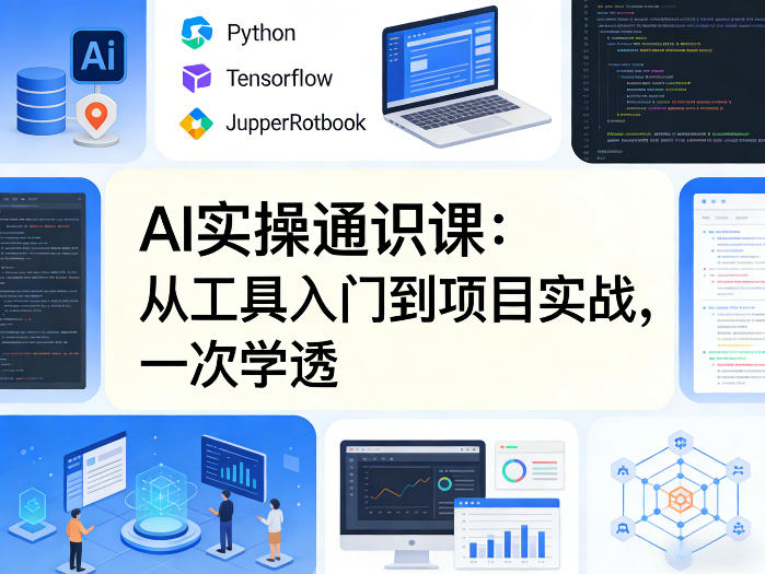 AI实操通识课，从工具入门到项目实战，一次学透-聚力云网创