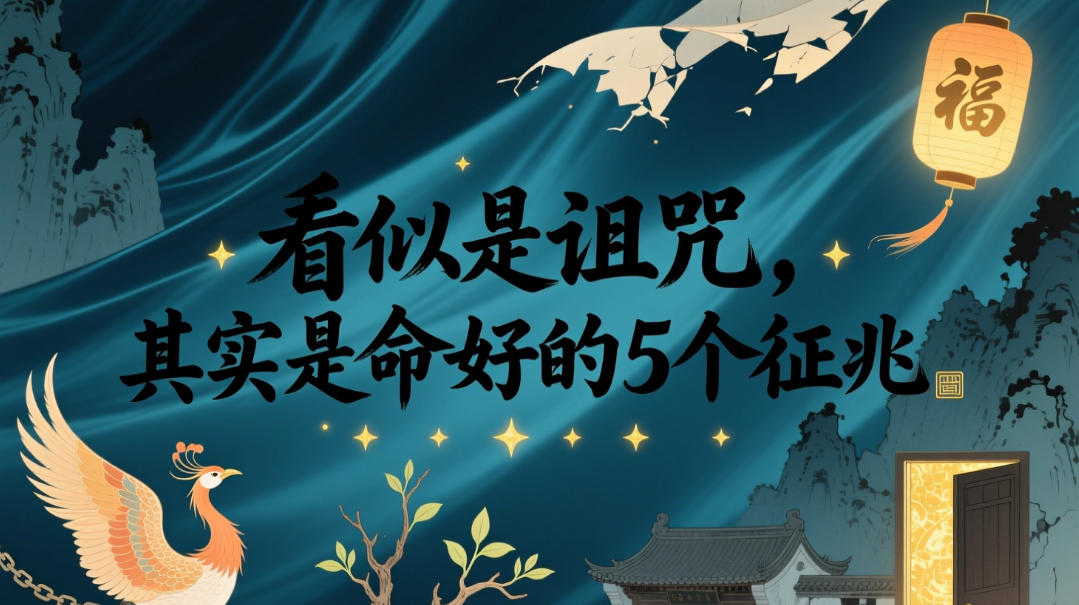 付费文章：看似是诅咒，其实是命好的5个征兆-聚力云网创