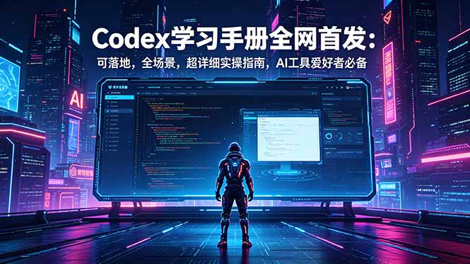 Codex学习手册全网首发:可落地,全场景,超详细实操指南,AI工具爱好者必备-聚力云网创