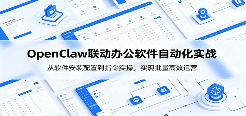 OpenClaw自动化实操课：从软件安装配置到指令实操，实现批量高效运营-聚力云网创