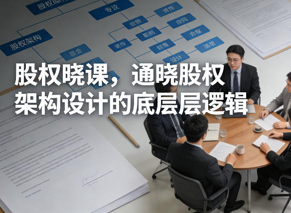 股权晓课,通晓股权架构设计的底层逻辑-聚力云网创