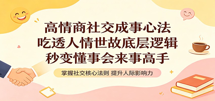 高情商社交成事心法:吃透人情世故底层逻辑,秒变懂事会来事高手-聚力云网创