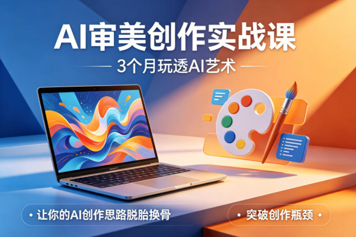 AI审美创作实战课，3个月玩透AI艺术，让你的AI创作思路脱胎换骨，突破创作瓶颈(更新0617)-聚力云网创