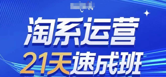 淘系运营21天速成班，0基础轻松搞定淘系运营，不做假把式，快速复制落地(更新26年5月)-聚力云网创