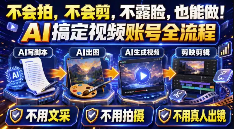 AI短视频起号实战项目,用AI做视频起号,45天涨粉12W,一条广告8.5k,广告接到手软,引流、变现两不误!-聚力云网创