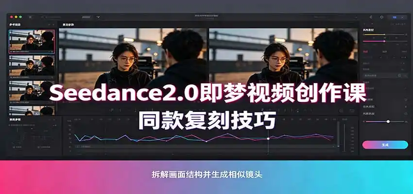 Seedance2.0即梦视频创作课:剧本式视频制作,同款复刻技巧,多行业案例落地教学-聚力云网创