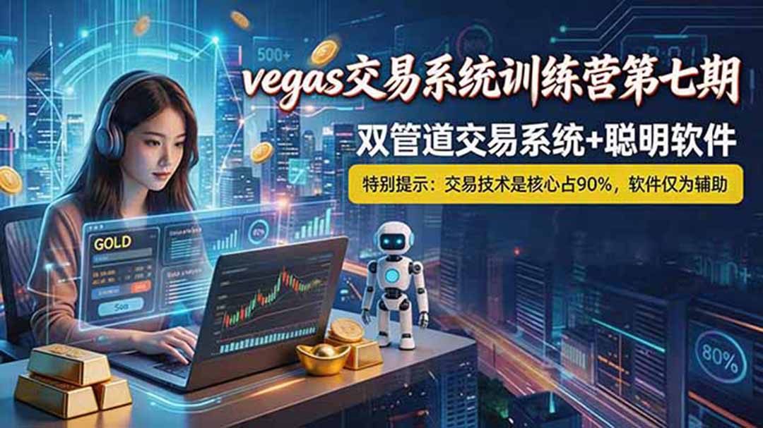 【海外美金AI搬砖】Vegas交易技术+聪明软件, 黄金期货日赚50-1000U, 长期稳定,小白轻松上手-聚力云网创