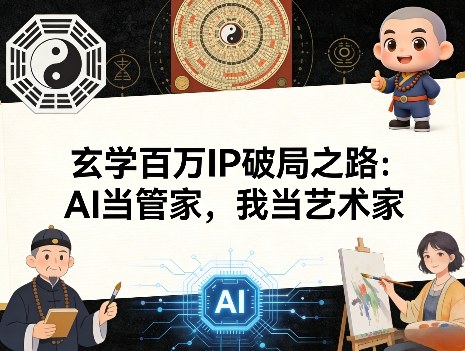 玄学百万IP破局之路：AI当管家，我当艺术家-聚力云网创