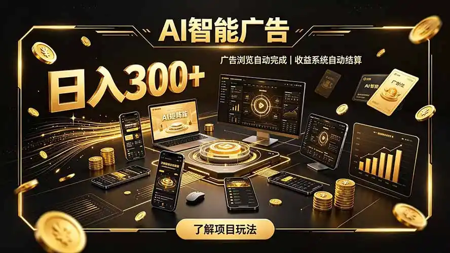 自研 AI 系统|轻资产起步|长期稳定收益|宝妈 上班族轻轻松松日入300+-聚力云网创