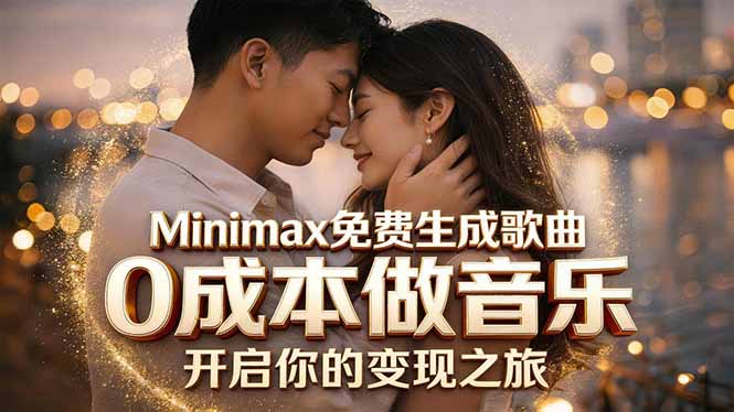 Minimax免费生成歌曲实测!0成本做音乐,说唱流行Lofi一键生成-聚力云网创