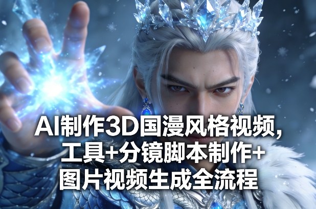 AI制作3D国漫风格视频，工具+分镜脚本制作+图片视频生成全流程-聚力云网创