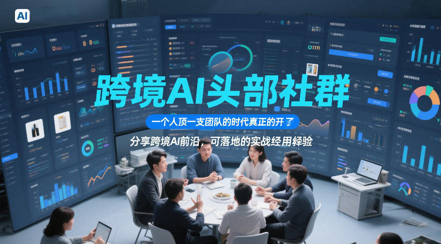 跨境AI头部社群,一个人顶一支团队的时代真正的开始了,分享跨境AI前沿,可落地的实战经验(更新6月19日)-聚力云网创