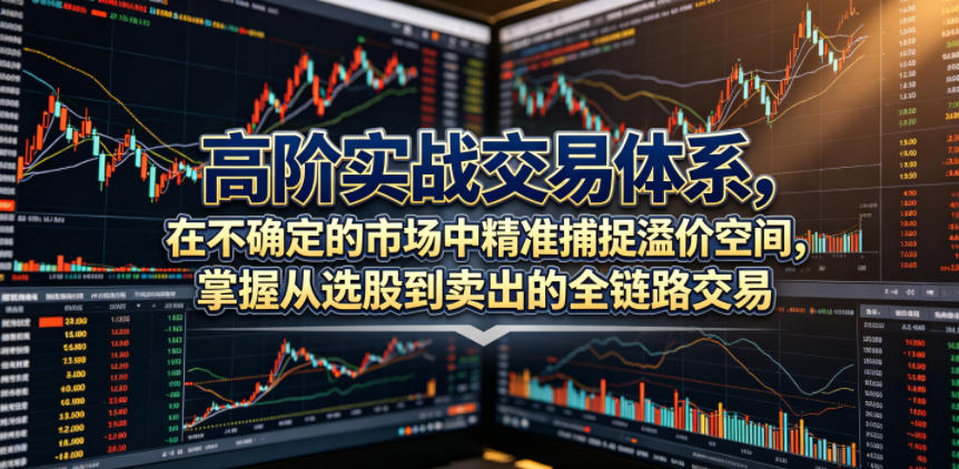高阶实战交易体系，在不确定的市场中精准捕捉溢价空间，掌握从选股到卖出的全链路交易心法(更新6月)-聚力云网创