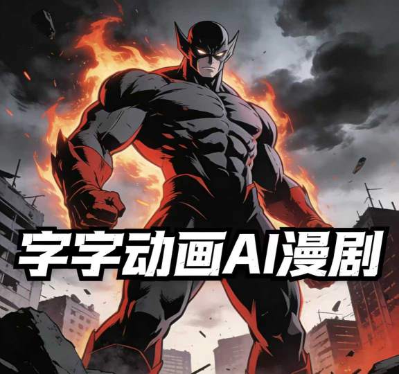 字字动画AI漫剧2026年第1期系统课程，小白看完就能学会实操的漫剧课，单人月收1-3W-聚力云网创