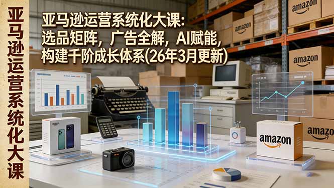 亚马逊运营系统化大课：选品矩阵，广告全解，AI赋能，构建千阶成长体系(26年3月更新-聚力云网创