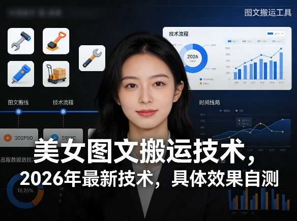 美女图文搬运技术，2026年最新技术，具体效果自测-聚力云网创