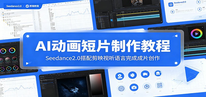 AI动画短片制作教程：Seedance2.0搭配剪映视听语言完成成片创作-聚力云网创