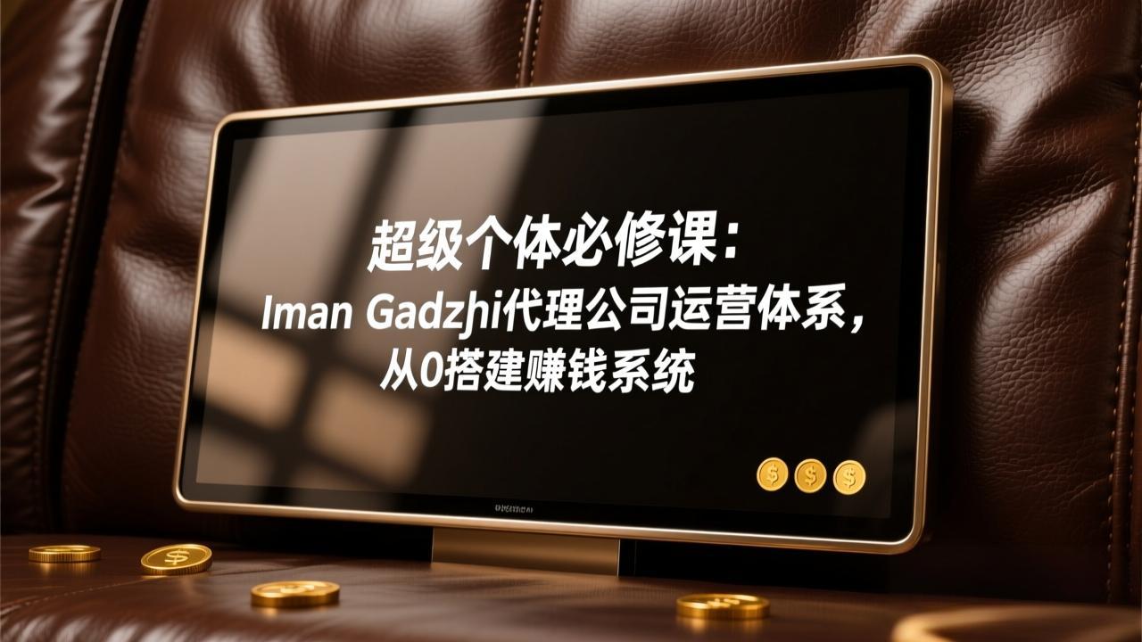 超级个体必修课：Iman Gadzhi代理公司运营体系，从0搭建赚钱系统-聚力云网创