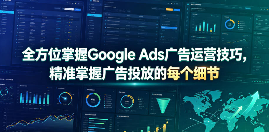 全方位掌握Google Ads广告运营技巧，精准掌握广告投放的每个细节【原创双语字幕】-聚力云网创